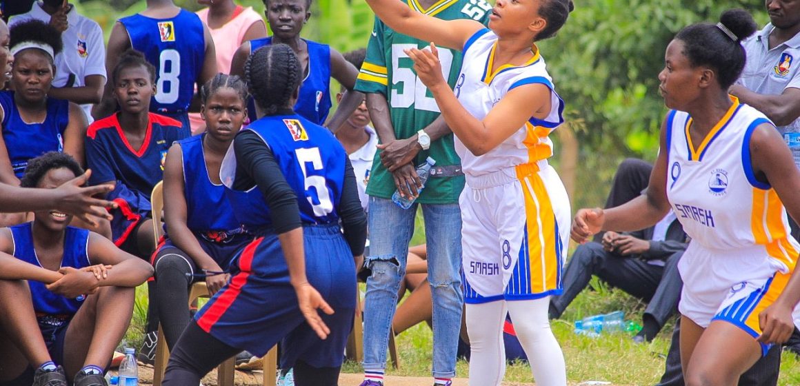 St Marys Player during wakiso district qualifiers Basketball